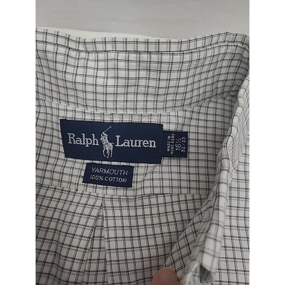 Ralph Lauren Yarmouth Button Down Shirt Men's 16.5 32/32 100% Cotton - Picture 4 of 7